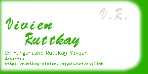 vivien ruttkay business card